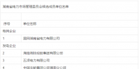 湖南省電力市場(chǎng)管理委員會(huì)候選成員單位公示名單：33家售電公司入列