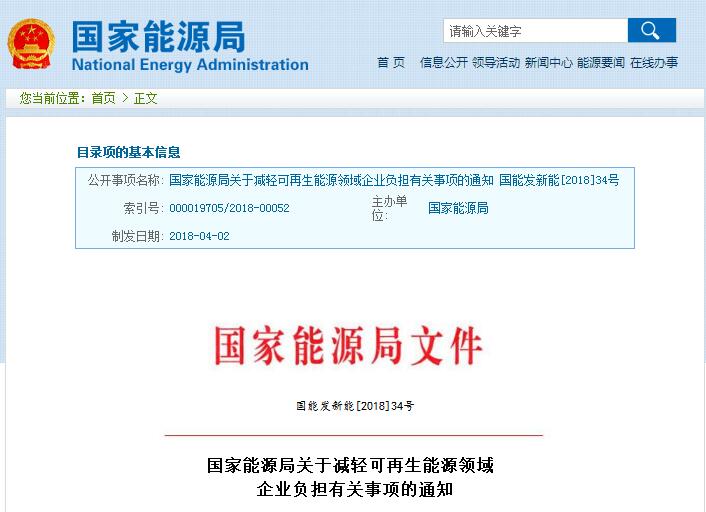 剛剛！國家能源局發(fā)文減輕可再生能源領域企業(yè)負擔