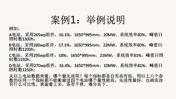 光伏電站先進(jìn)性評價標(biāo)準(zhǔn)初探