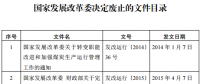 發(fā)改委廢止《關于規(guī)范跨省發(fā)電、供電計劃和省級發(fā)電、供電計劃備案核準報送審批工作》等8個文件